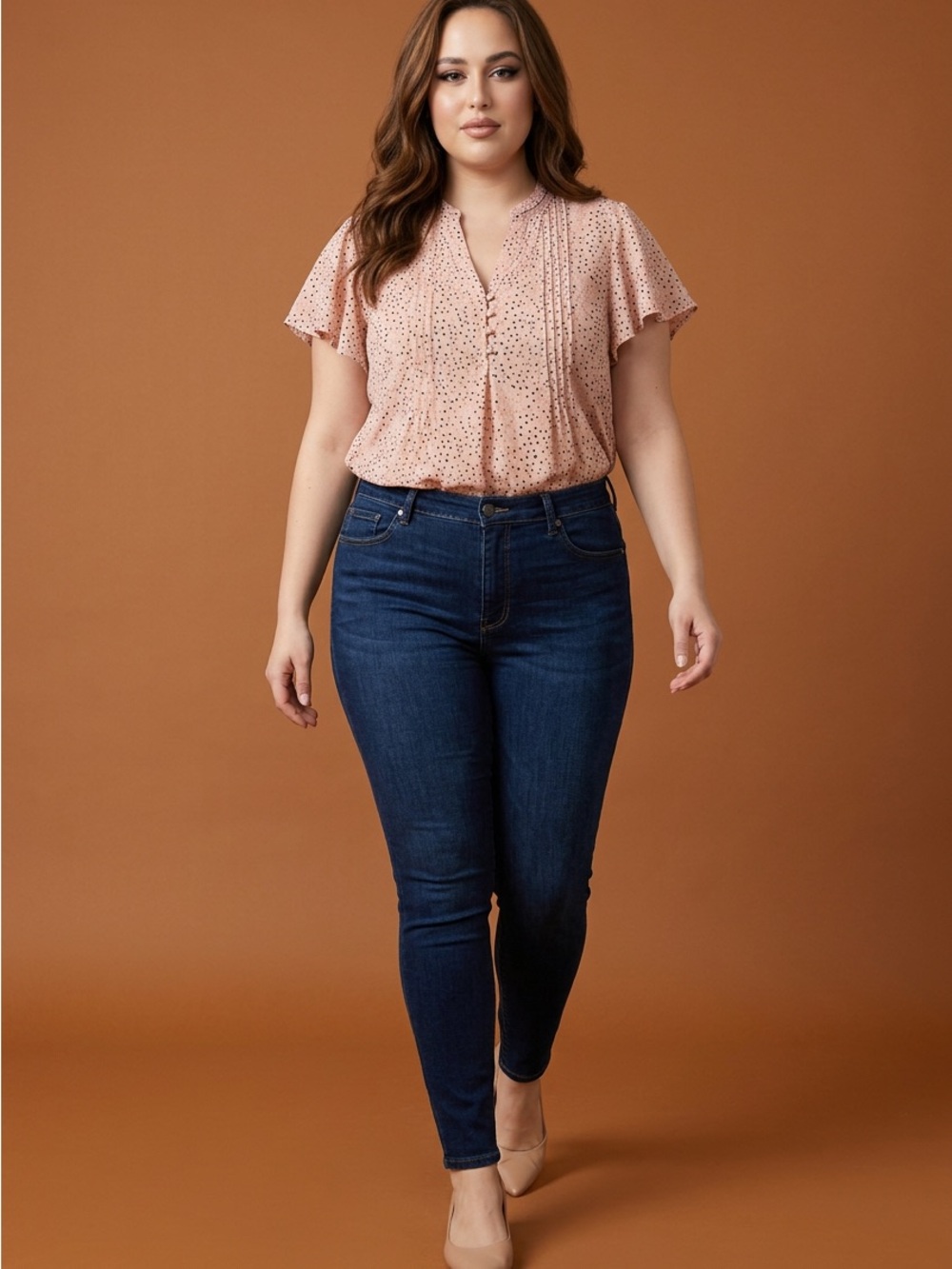 Torrid Polka Baby Doll Blouse